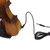4/4 Full Size Acoustic EQ Electric Violin Fiddle Kit Solid Wood Spruce Face Board with Bow Hard Case Shoulder Rest Audio Cable Extra Strings Clean Cloth  Sunset