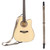 Guitar Strap Acoustic Electric Bass Ukulele Nylon Belt Adjustable TopGrain Leather Head(Brown )