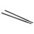 2PCS Nylon Drumsticks Exercise Drum Stick Replacement Portable Drum Rods for Percussion Instrument Black