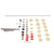 Flute Repair Kit Pads DIY Maintenance Tools Set Musical Instrument Parts Accessories
