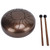 Tongue Drum Metal Pan Tank Handpan 5.5in Percussion Instrument Portable Set Kit with MalletBronze