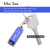 SWAN Keychain Harmonica 4 Holes 8 Tones Key of C Small Harmonica Decoration Mini Music Instrument for Beginners Students