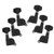 6Pcs Guitar Locking Tuners Tuning Pegs for Full Enclosed Electric Guitars AccessoriesBlack