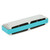 Blues Harmonica 10‑Hole Mouthorgan C Key Stainless Steel Cover Small Cute Portable Gifts(Blue )