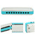 Blues Harmonica 10‑Hole Mouthorgan C Key Stainless Steel Cover Small Cute Portable Gifts(Blue )