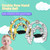 Handbell Double Row Handbell Half Circle Tambourine Half-Moon Tambourine Metal Jingles Percussion Instrument for Adults and Children Bar KTV Party