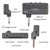 VITOOS ROCK Guitar Headphone Amplifier Amp 1/4 Inch Plug 3.5mm Headphone Jack & Aux In with Gain Tone Volume Contorls Built-in Rechargeable Battery