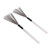 Drum Brush Steel Wire Maple Wooden Handle Percussion Tool Instrument Accessory Set Kit White
