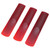 3 Pcs Alto Saxophone Reed Portable Wear Resistant Durable Advanced Craft Resin Alto Saxophone ReedRed