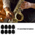Sax Mouthpiece Patch Pad Cushion for Soprano Alto Tenor Saxophone Clarinet Black 0.3mm Big Oval