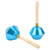 2Pcs Sand Hammer Instrument Percussion Shaker Orff Preschool Children's Perform Musical ToyBlue