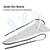 LADE Durable Saxophone Sax Clarinet Cleaning Cloth Tool for Tube Inside Clean(Gray)