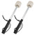2Pcs Wool Felt Head Drumstick Strong Flexibility Portable NonSlip Instrument Accessories