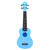 21in Ukulele Azure Plastic 4-String Guitar Distortion Free Sound Musical Instrument