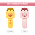 Wireless BT Microphone Portable Handheld Mic Variable Sound Function Built-in Sound System 1200mAh with Night Light Intelligent Noise Reduction Microphone Interesting for Birthday Party Home KTV