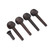 1Set Ebony Wood Violin Parts 4/4 Fittings Chinrest Pegs Tailpiece Tunners Endpin