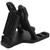 Guitar Stand Portable Foldable Compact Holder AFrame Plastic Floor Folding Instrument(Black )