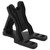 Guitar Stand Portable Foldable Compact Holder AFrame Plastic Floor Folding Instrument(Black )