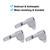 3L3R Guitar Tuning Pegs Locking Tuners Zinc Alloy Machine Heads Silver