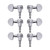 3L3R Guitar Tuning Pegs Locking Tuners Zinc Alloy Machine Heads Silver