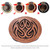 Guitar Wooden Soundhole Sound Hole Cover Block Feedback Buffer Mahogany Wood for EQ Acoustic Folk Guitars