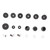 Drum Kit Non Slip Felt Pad Set Wing Nuts Stand Sleeves Cymbal Washers Replacement AccessoriesGrey