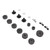 Drum Kit Non Slip Felt Pad Set Wing Nuts Stand Sleeves Cymbal Washers Replacement AccessoriesGrey