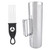 Stainless Steel Guiro 12" * 4" Percussion Instrument Musical Training Tool with Scraper