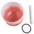 Crystal Singing Bowl Color Flower Pattern Matte Quartz Singing Bowl for Sound Healing Meditation Orange D Note