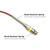 8.2ft 3.5mm Microphone Audio Cable XLR to 3.5mm Female Jack Condenser Microphone Cord Mic Line with Protective Metal Spring 2.5-meter