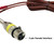 8.2ft 3.5mm Microphone Audio Cable XLR to 3.5mm Female Jack Condenser Microphone Cord Mic Line with Protective Metal Spring 2.5-meter