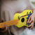 21-Inch Kids Ukulele with 12-Fret Fingerboard and Durable White Nylon Strings Full Wooden Barrel Body Includes 1 Pick Perfect Musical   Instrument Gift for Easy to Tune and Play Perfect Gift for Beginner Children Students Friends Teens Adults