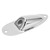 Electric Guitar Jack Plate Input Output Socket Boat Style Instrument Accessory with Screw Chrome Colour