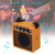 5W Mini Guitar Amplifier Amp Speaker with 3.5mm & 6.35mm Inputs 1/4 Inch Output Supports Volume Tone Adjustment Overdrive