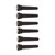 6Pcs Guitar Bridge Pegs Black Wood Bridges Pins Guitars Replacement Parts Accessories