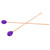 1 Pair Marimba Stick Mallets Beech Handle Xylophone Instrument Accessories Blended YarnPurple