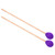1 Pair Marimba Stick Mallets Beech Handle Xylophone Instrument Accessories Blended YarnPurple