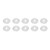 10Pcs Footswitch Toppers Clear Transparent Universal for Guitar Effects Pedal Accessories