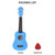 21-inch Ukulele 4 Strings Ukulele Small Guitar Bass Wooden Musical Instrument Kids Gift Blue