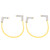 2PCS 12 Inch Guitar Jumper 1/4 Inch Plug Guitar Effect Pedal Cable Pure Copper Musical Instrument Cables Yellow