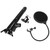 Recording Studio Broadcast Mic Microphone Suspension Boom Arm Holder Stand Filter Kit