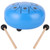 Tongue Drum Hand Tankdrum Percussion Musical Instrument Supplies Sky Blue 6in 8 Tone