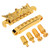 Guitar Bridge Tailpiece Roller Saddle Height Adjustable Beautiful Gold Roller Saddle Bridge Tailpiece