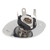 Guitar Jack Oval Shape Metal Universal 1/4 Inch Jack Socket Plate for Tele Style Guitars