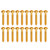 20 Pcs Pickup Mounting Screws Metal High Strength Replacement Electric Guitar Bass Pickup Screw Gold