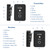 Wireless Earphone Monitor Transmit System Rechargeable 2.4GHz Transmitter and Receiver Mono/Stereo Switch 24bit/48KHz Lossless Digital Transmit Sound Quality for for Studio Band Rehears