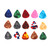 50Pcs Celluloid Guitar Picks Plectrums 0.46mm Musical Instruments Accessory(0.46mm)
