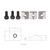 Electric Guitar Tremolo Bridge String Locks Strings Locking System Metal Nut Block & Clamp Hex Screws Guitar Parts Accessories, Pack of 3 Sets