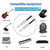 Double Straight Plug 6.35mm Male to Male Electric Guitar Audio Cable Professional Sound Transmission Flexible 1/4 Inch Cable Guitar Cable Straight to Straight Plugs