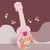 Toddler Ukulele Guitar Toy Cartoon Mini 4 Strings Kids Children Educational Learning Musical Instrument Little Bear Pattern